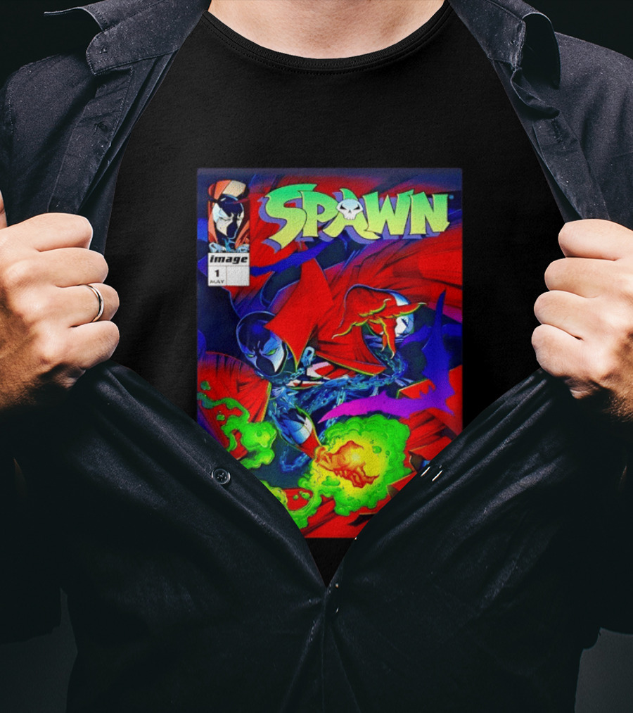 Spawn Image Comics May Issue 1 Albert Al Simmons 1992 T-Shirt