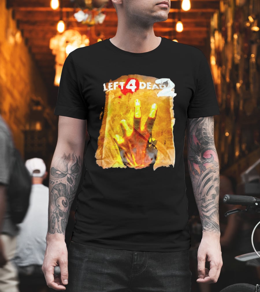 Left 4 Dead 2 Zombie Hand Iconic Horror Game T-Shirt