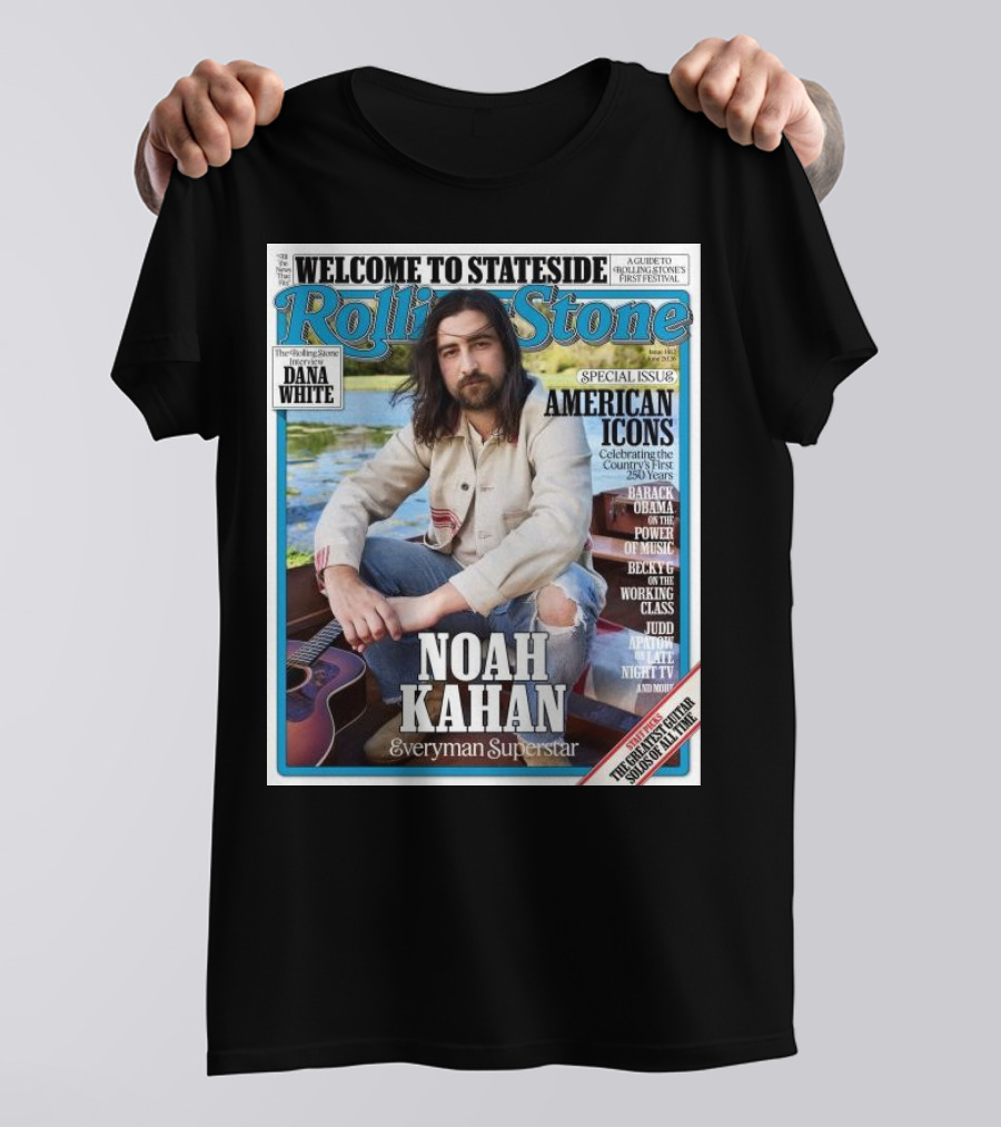 Welcome To Stateside Rolling Stone Noah Kahan Special Issue American Icons Everyman Superstar T-Shirt