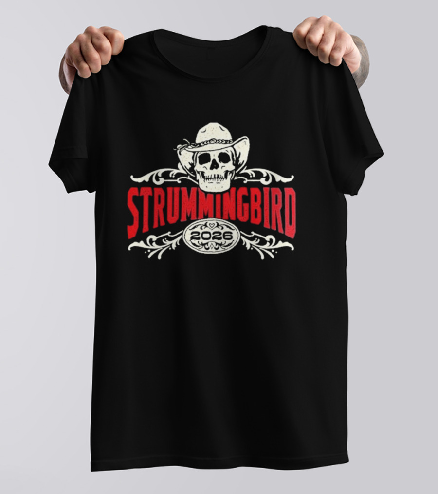 Strummingbird 2026 Festival Exclusive Australia October 17 18 Lineup Cowboy Skull T-Shirt