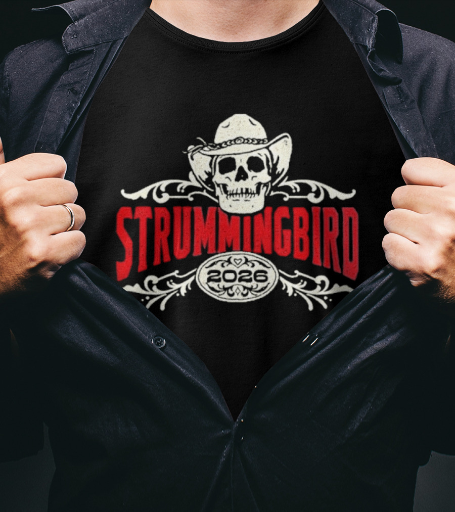 Strummingbird 2026 Festival Exclusive Australia October 17 18 Lineup Cowboy Skull T-Shirt