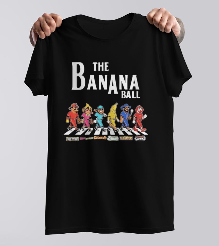 The Banana Ball Freestylers Party Animals Hooligans Bananas Tailgaters Clowns T-Shirt