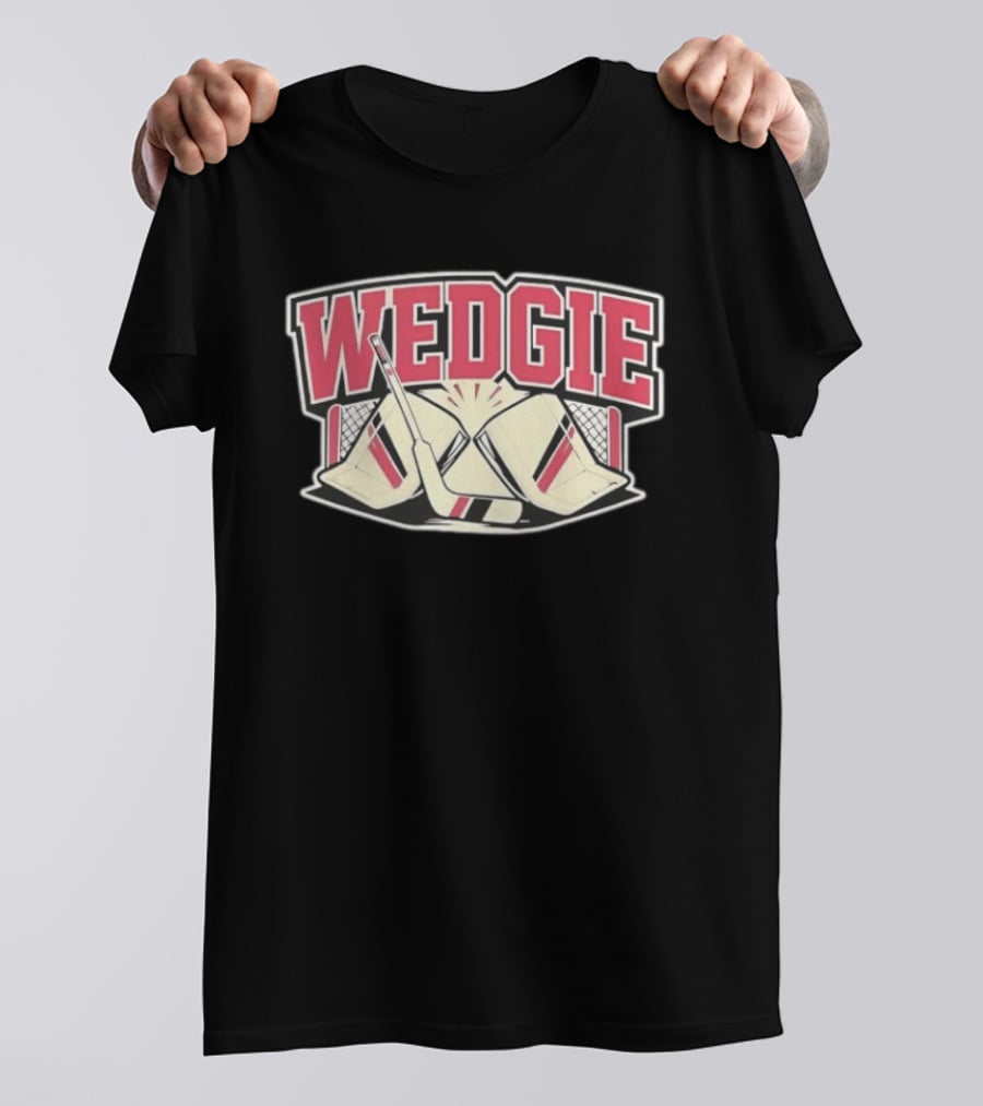Avalanche Scott Wedgewood Wedgie Hockey Goalie Stick And Net T-Shirt