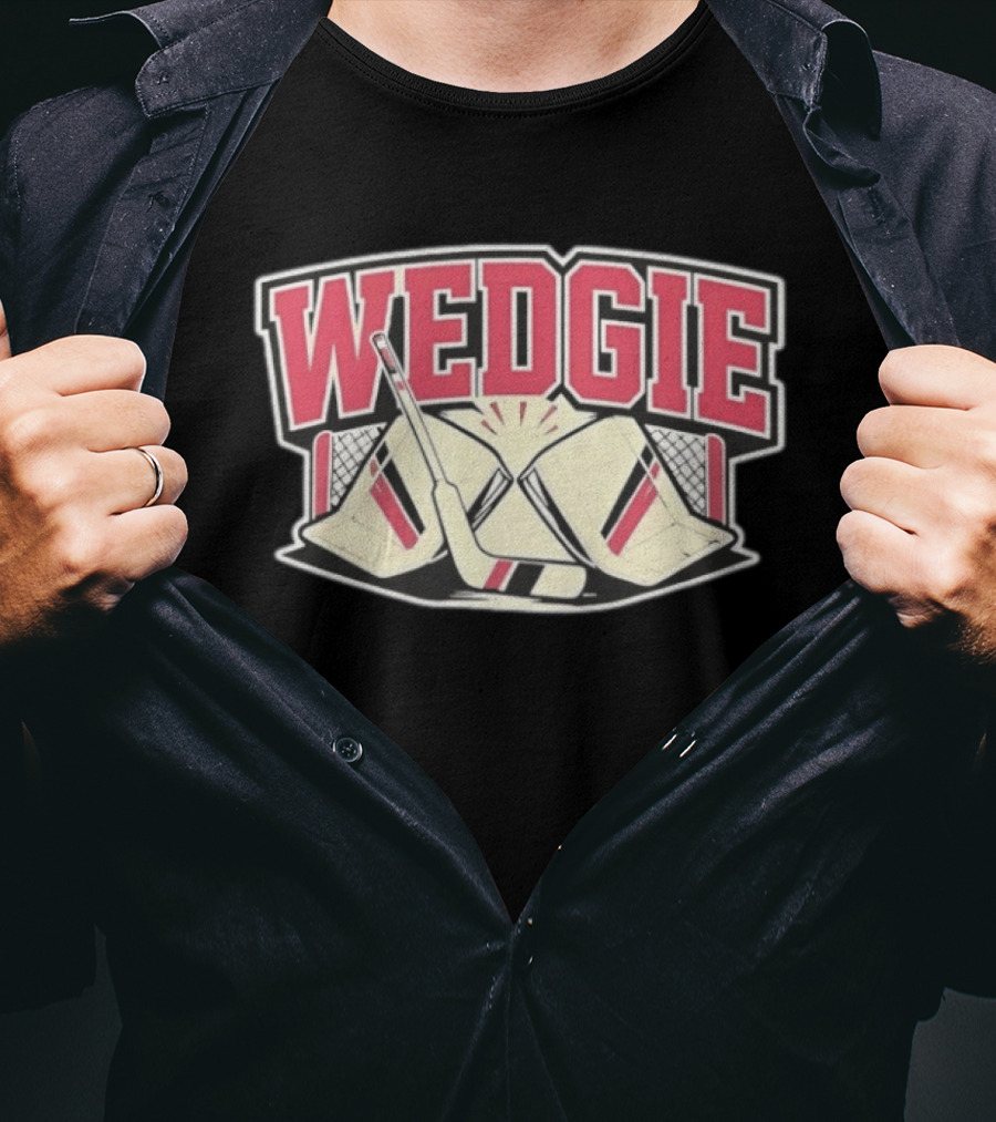 Avalanche Scott Wedgewood Wedgie Hockey Goalie Stick And Net T-Shirt