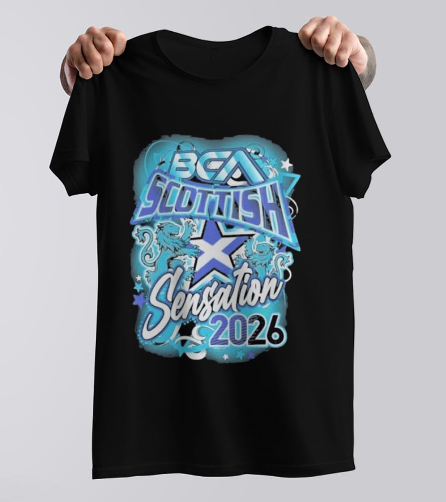 BCA Scottish Sensation 2026 Lions And Stars Competition T-Shirt