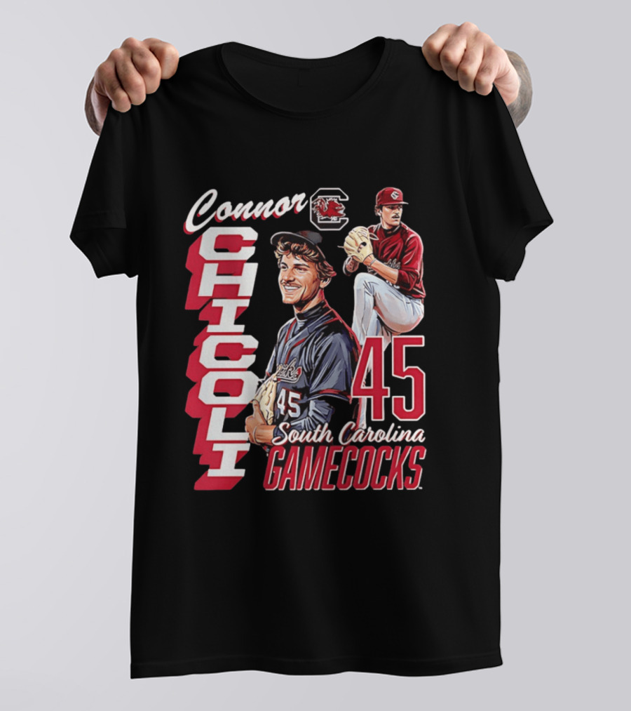 Connor Chicoli 45 South Carolina Gamecocks T-Shirt