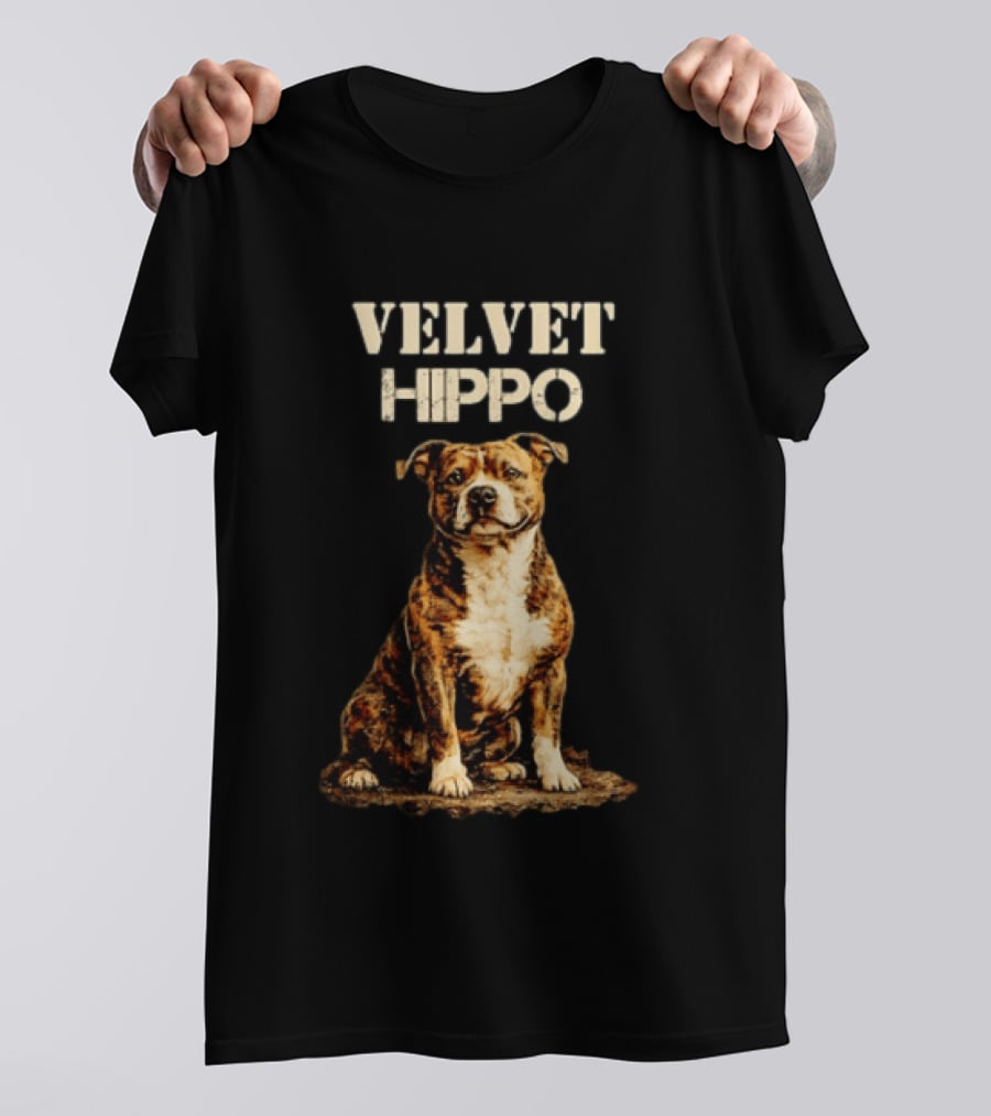 Velvet Hippo Dog T-Shirt