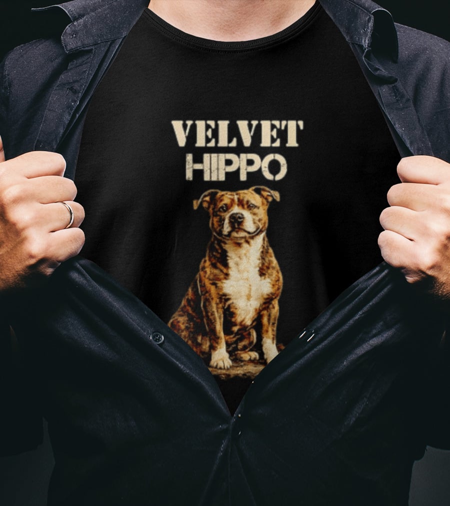 Velvet Hippo Dog T-Shirt