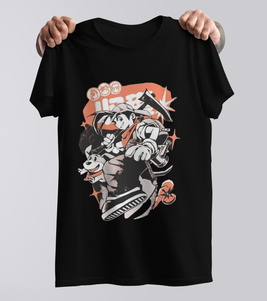 Harvest Moon Boy Adventure With Dog And Tools T-Shirt