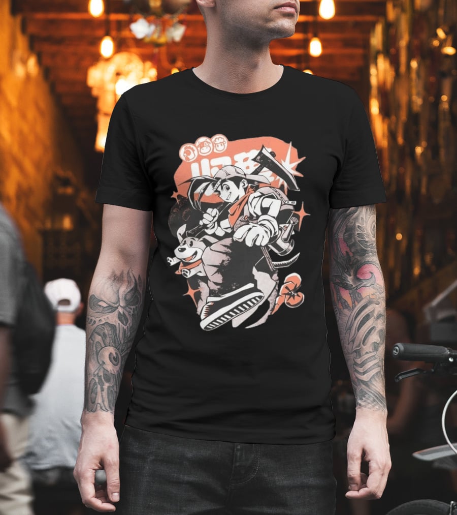 Harvest Moon Boy Adventure With Dog And Tools T-Shirt