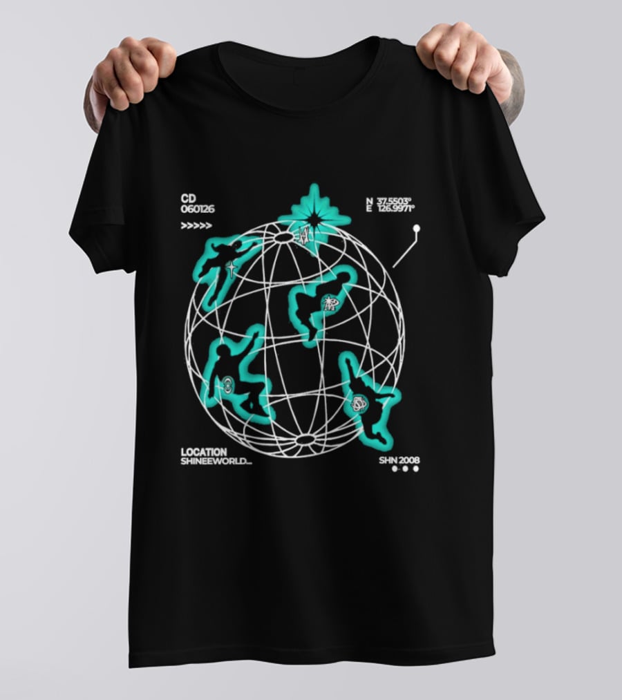 Location Shineeworld SHN2008 08 Cosmos Discover T-Shirt