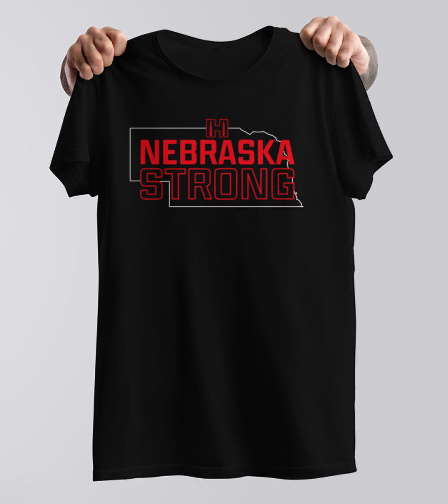 Nebraska Strong Wildfire Support Farmers Relief Aid T-Shirt