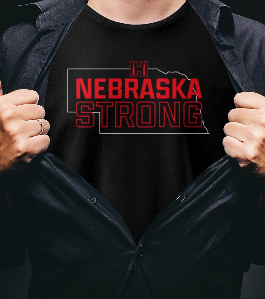 Nebraska Strong Wildfire Support Farmers Relief Aid T-Shirt