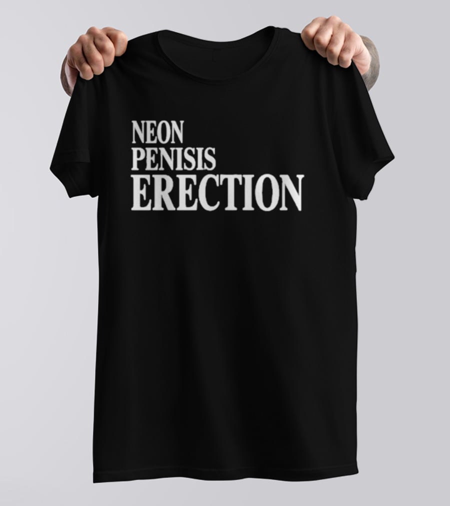 Neon Pensis Erection Dark Humor T-Shirt
