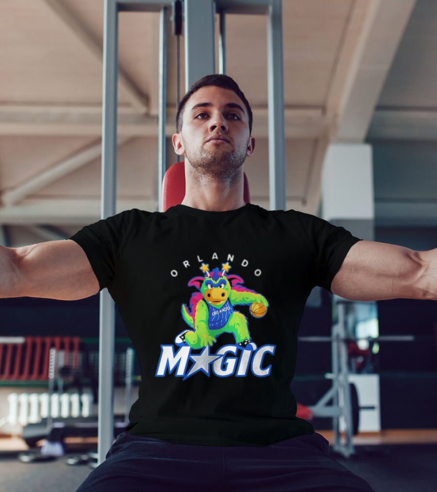 NBA Orlando Magic Stuff The Magic Dragon Basketball T-Shirt