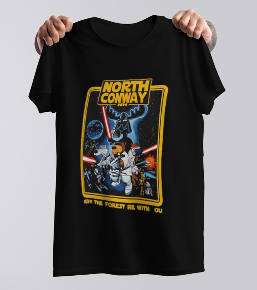 North Conway NH May The Forest Be With You Star Wars T-Shirt