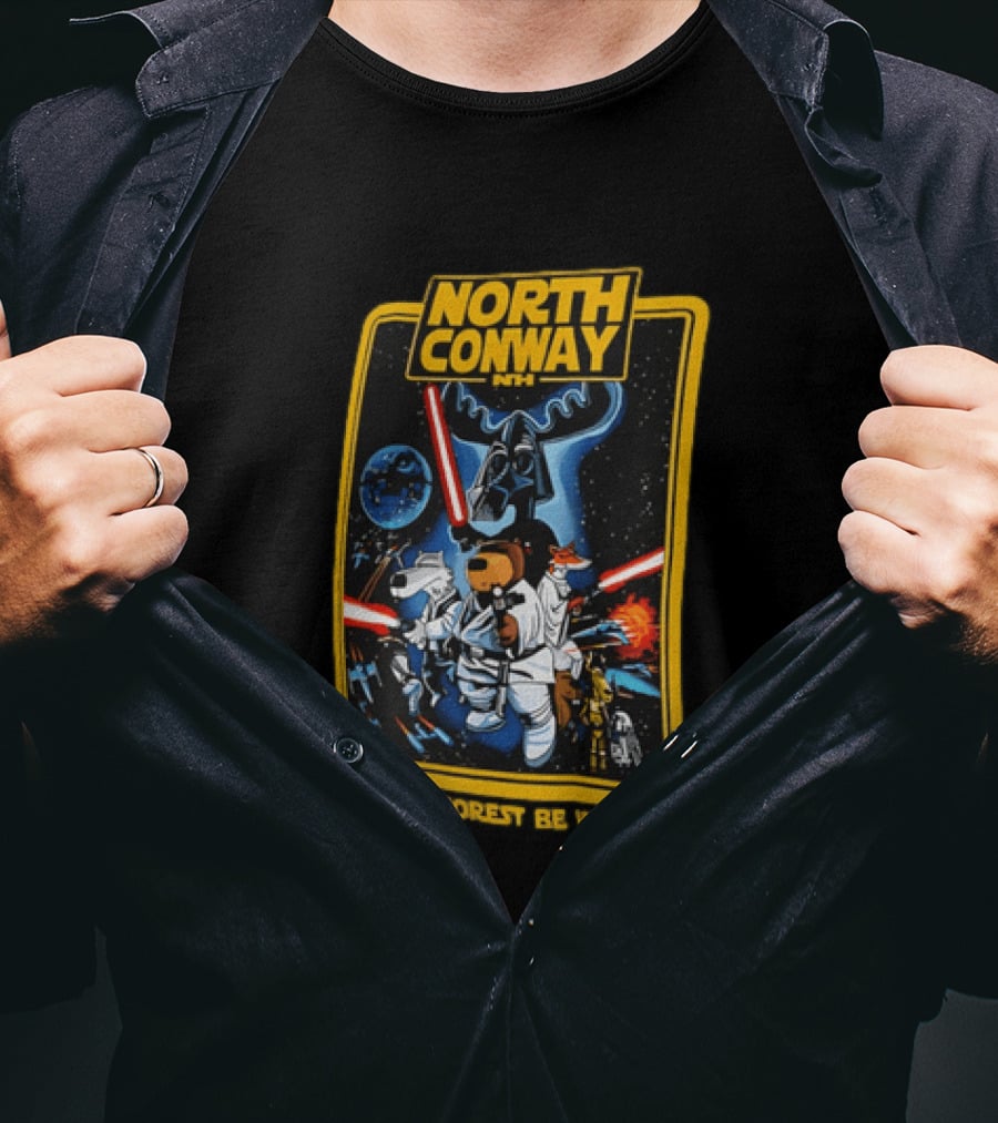 North Conway NH May The Forest Be With You Star Wars T-Shirt
