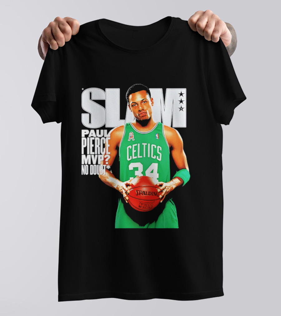 Paul Pierce Celtics 34 MVP No Doubt Slam T-Shirt