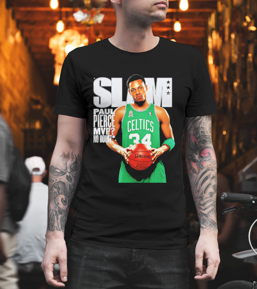 Paul Pierce Celtics 34 MVP No Doubt Slam T-Shirt