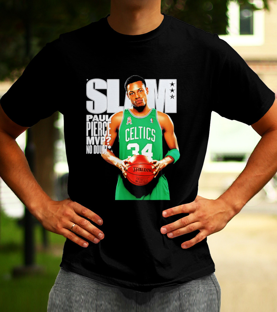 Paul Pierce Celtics 34 MVP No Doubt Slam T-Shirt