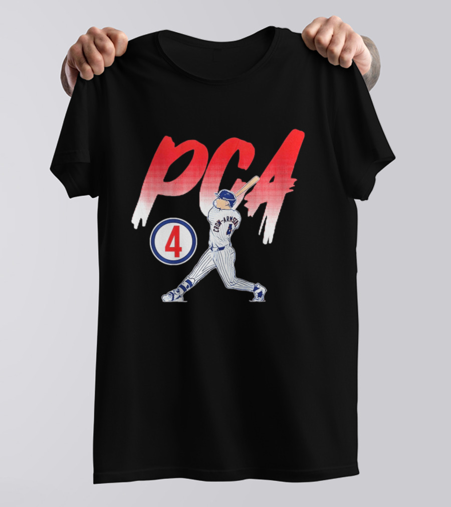 PCA Pete Crow Armstrong 04 Chicago Cubs Baseball Player Swing T-Shirt