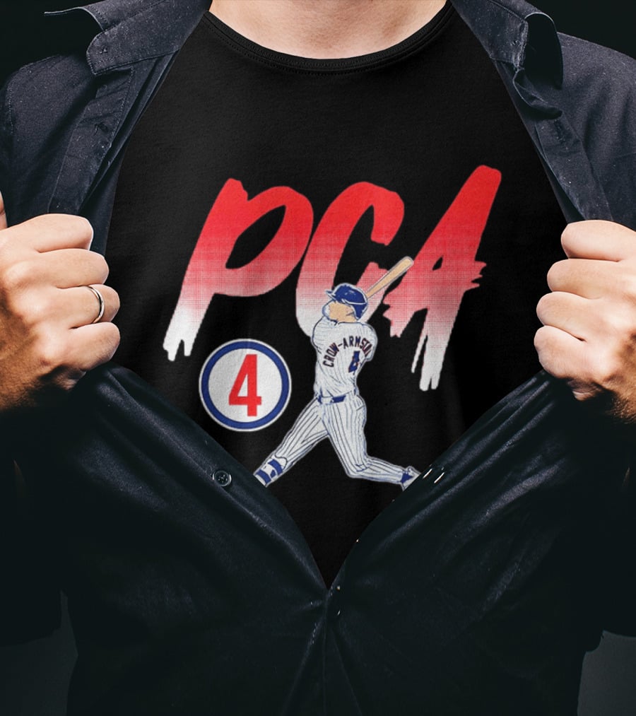 PCA Pete Crow Armstrong 04 Chicago Cubs Baseball Player Swing T-Shirt