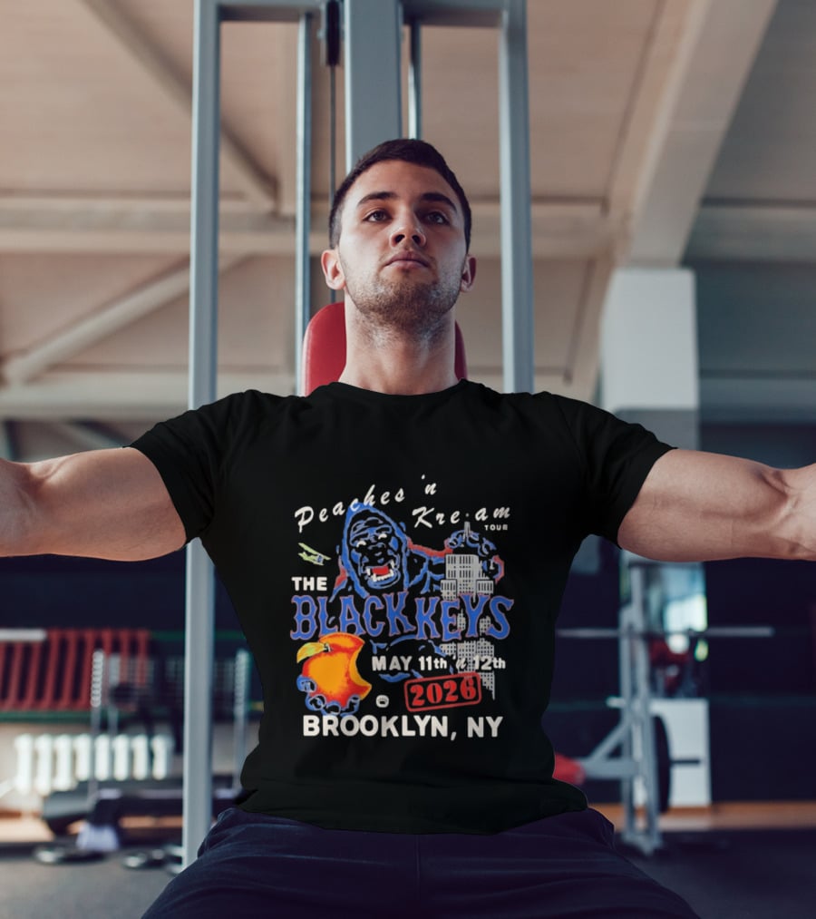 Peaches 'n Kream Tour The Black Keys May 11th 12th 2026 Brooklyn NY T-Shirt