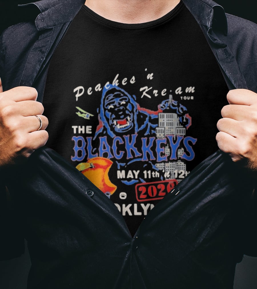 Peaches 'n Kream Tour The Black Keys May 11th 12th 2026 Brooklyn NY T-Shirt