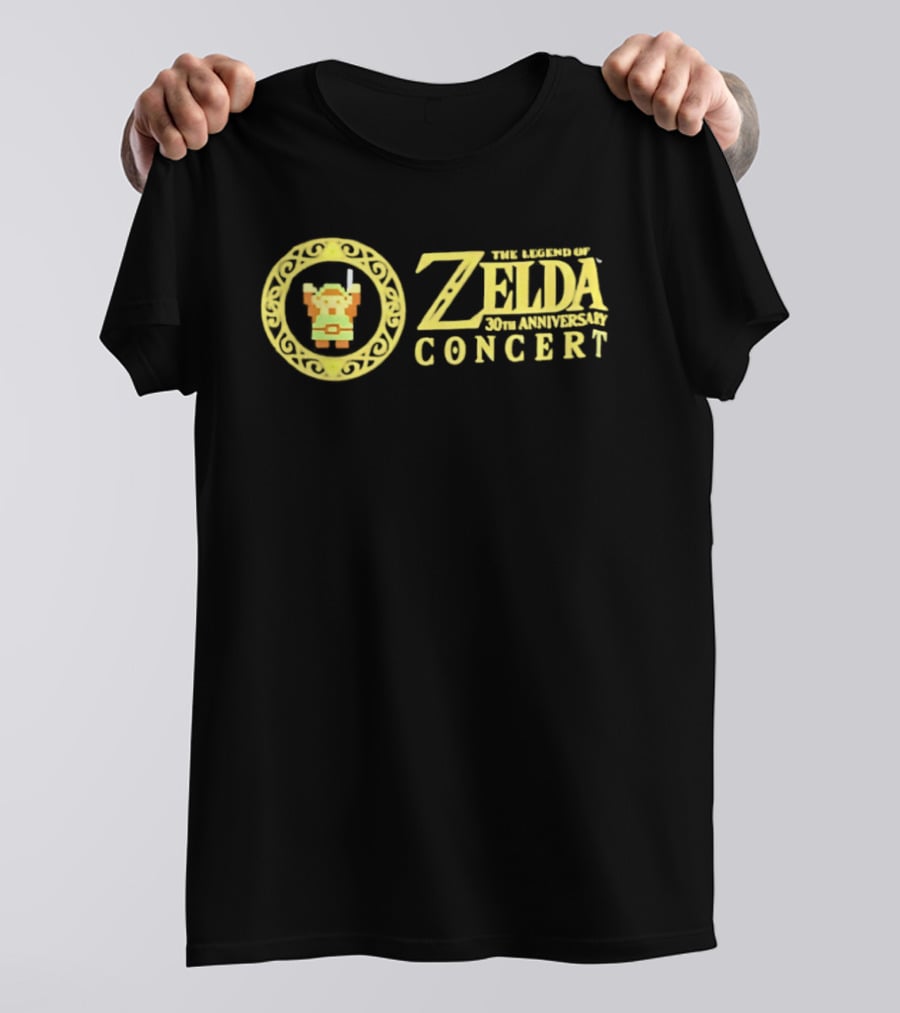 The Legend Of Zelda Concert 30th Anniversary Pixel Art Link T-Shirt