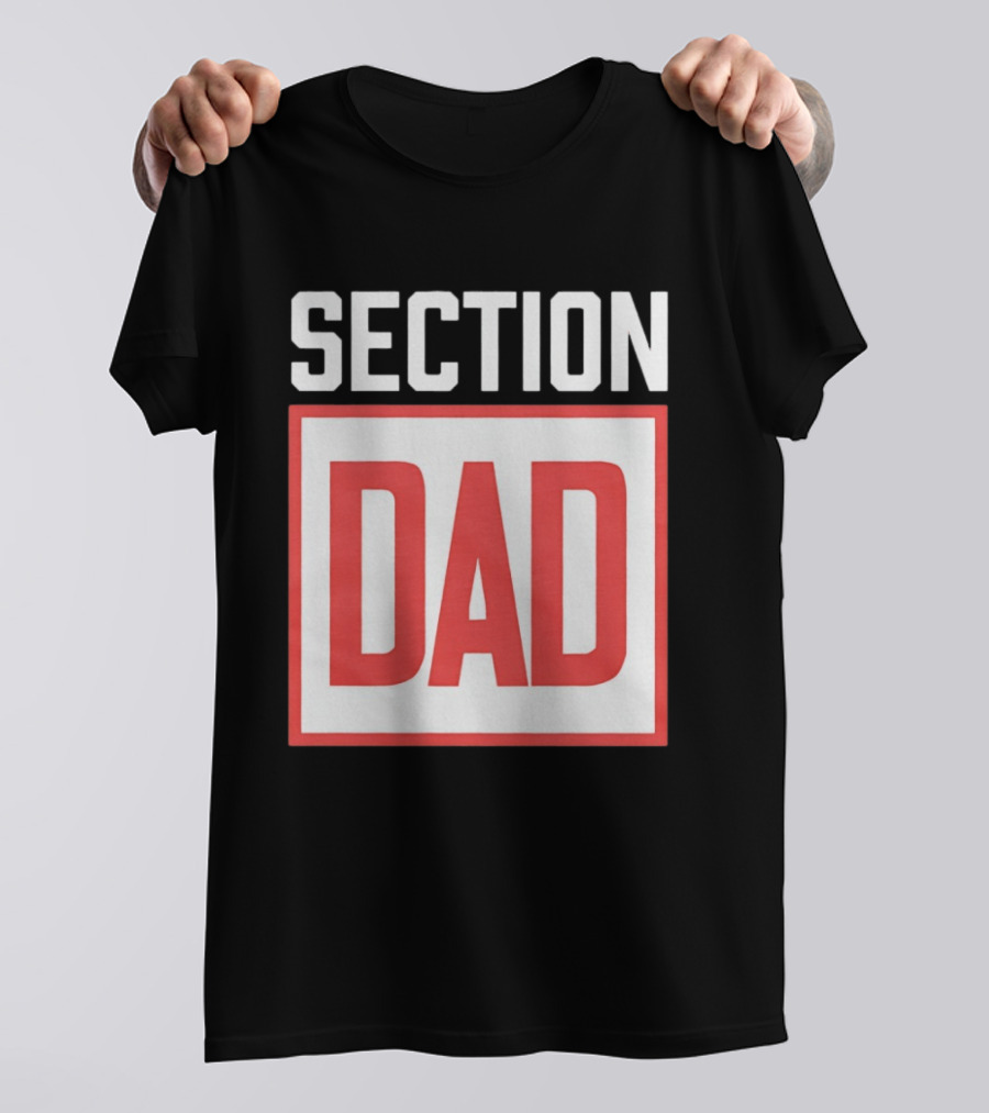 Section Dad Vintage Bold Text Block T-Shirt