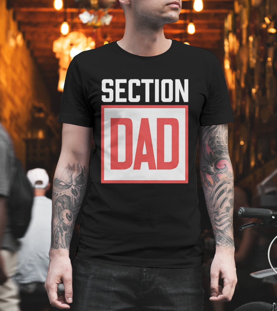 Section Dad Vintage Bold Text Block T-Shirt