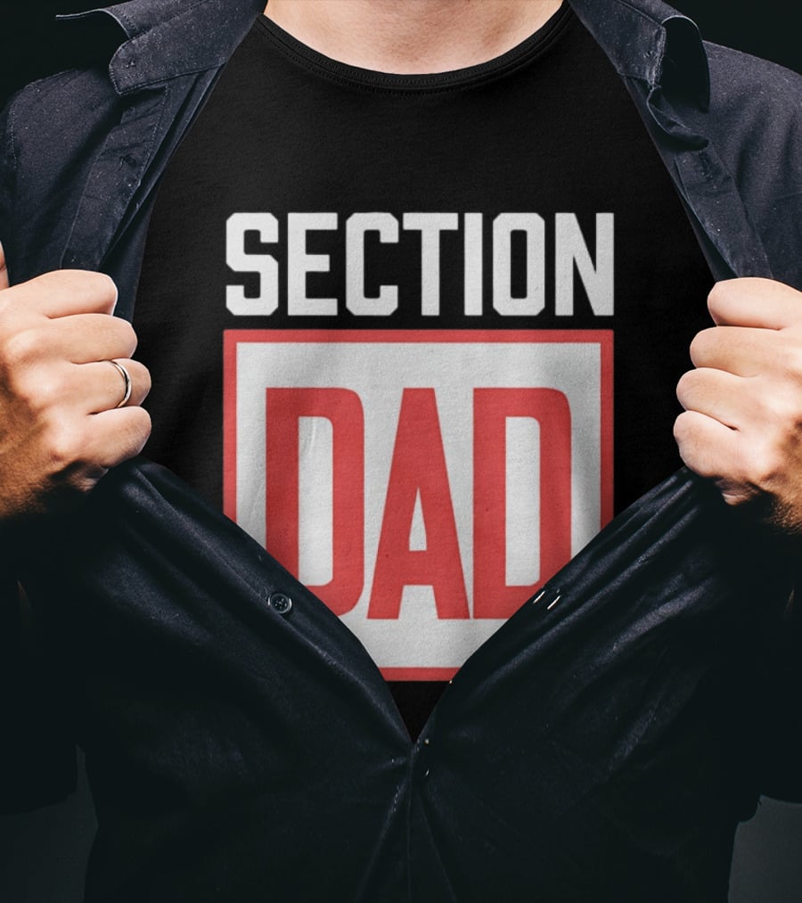 Section Dad Vintage Bold Text Block T-Shirt