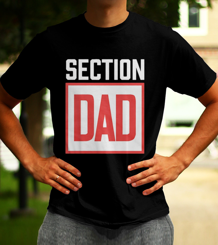 Section Dad Vintage Bold Text Block T-Shirt