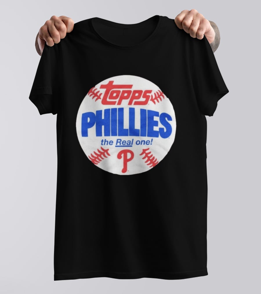 Topps Phillies The Real One Baseball T-Shirt