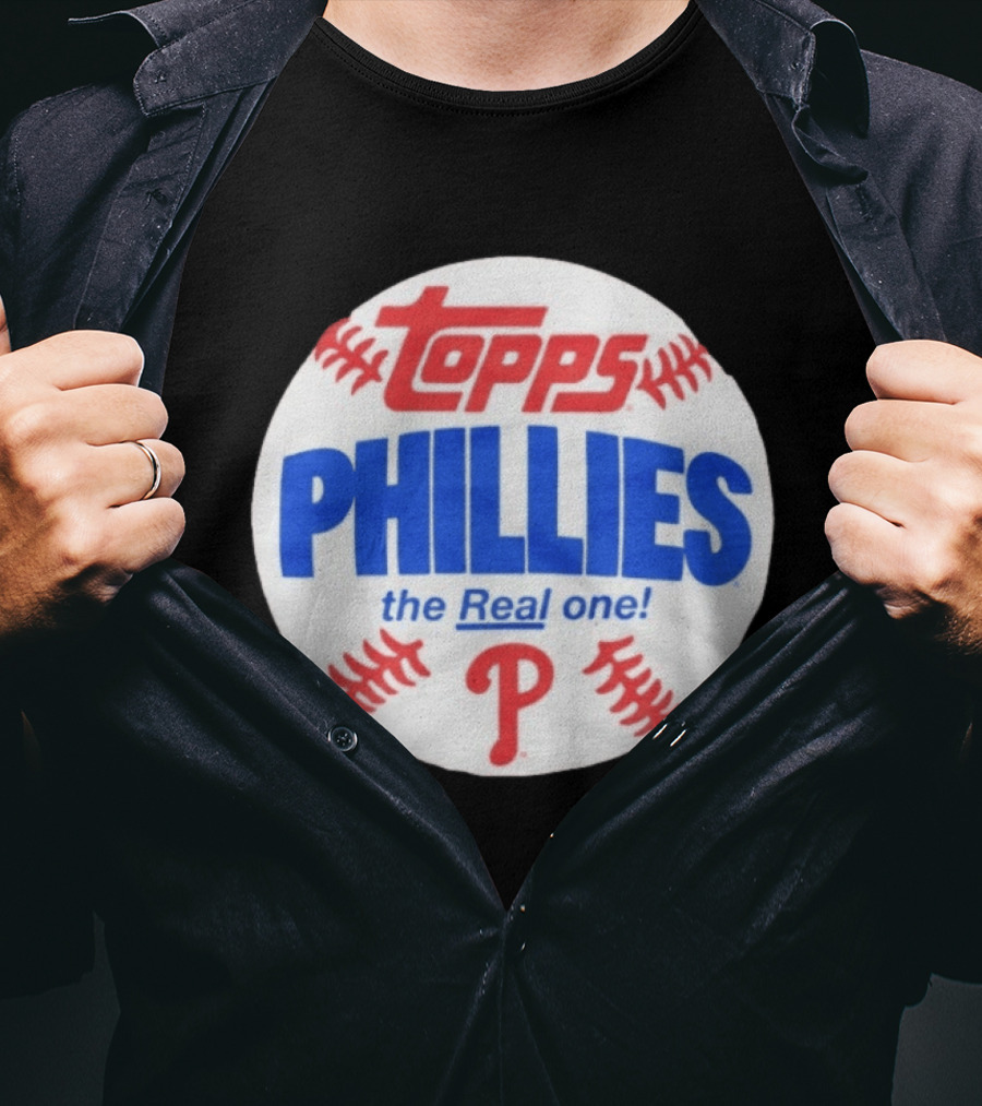 Topps Phillies The Real One Baseball T-Shirt