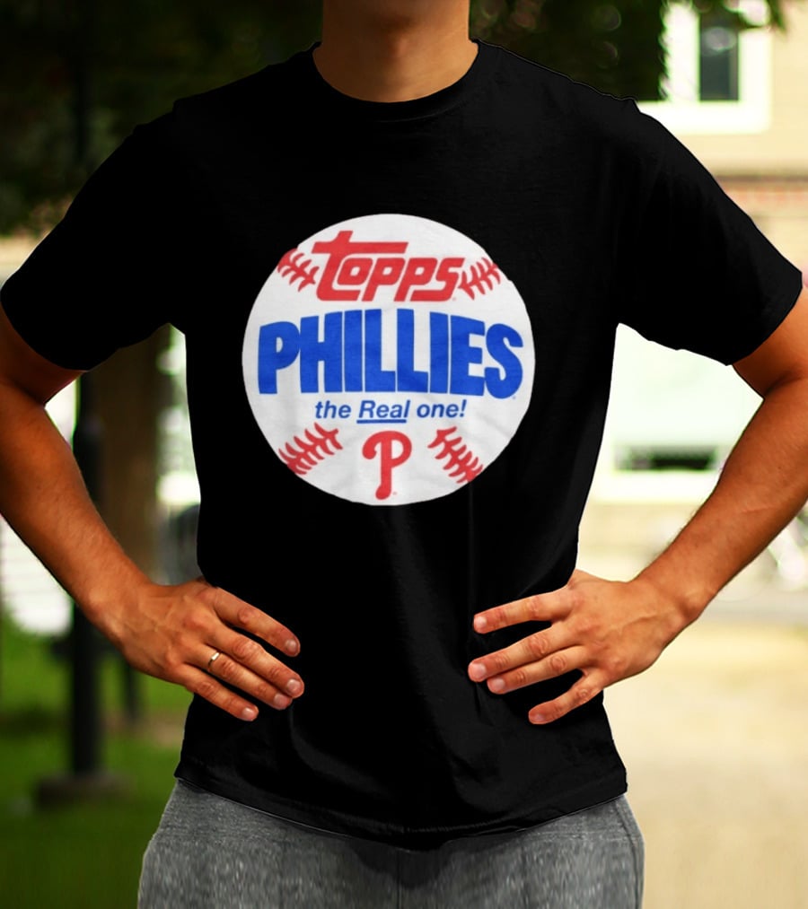 Topps Phillies The Real One Baseball T-Shirt