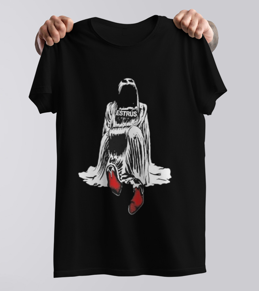 Tove Lo Estrus Red Boots Monochrome Cloaked Figure T-Shirt