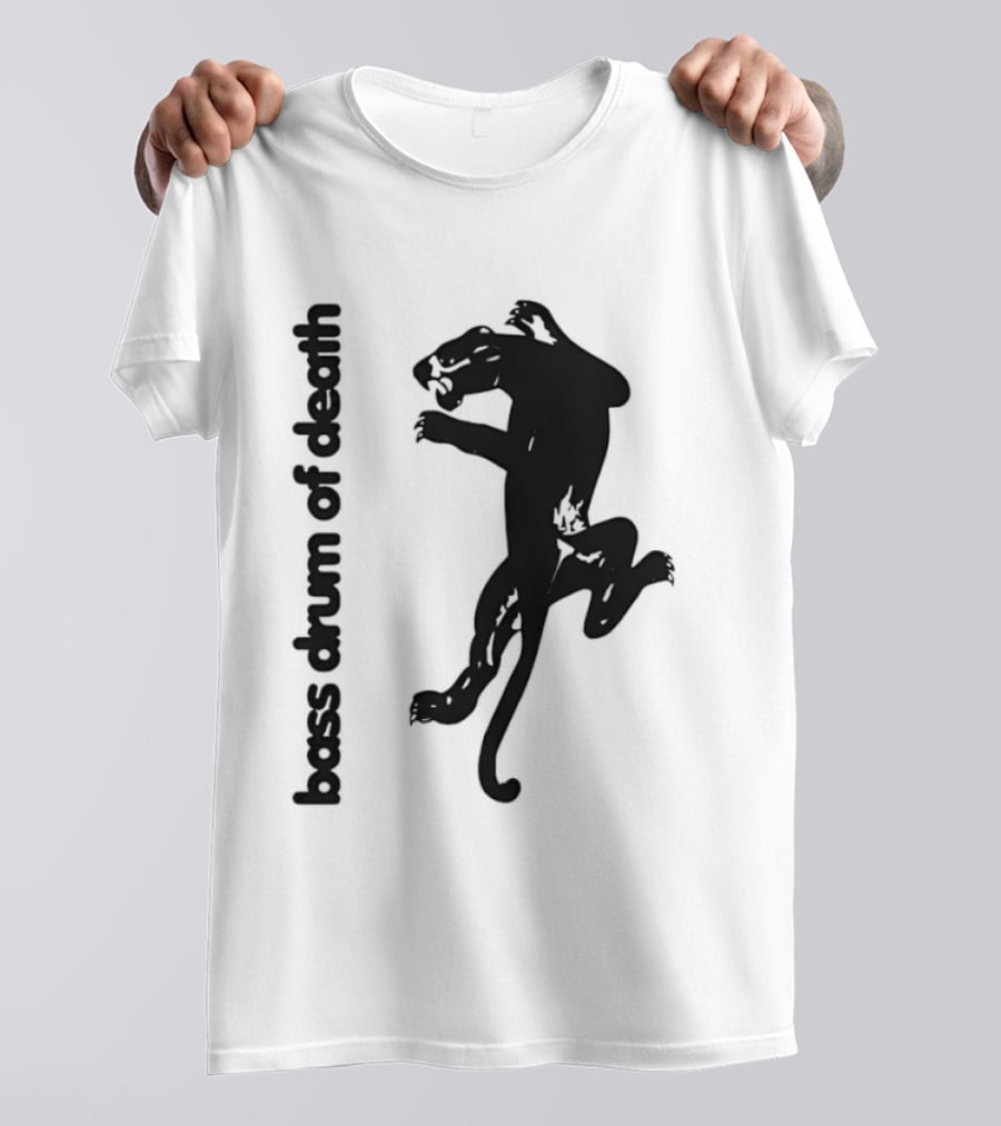 Black Panthers Bass Drum Of Death Panther Silhouette Jumping T-Shirt