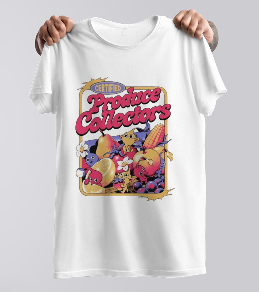 Certified Produce Collectors Pikmin Fruits And Vegetables T-Shirt