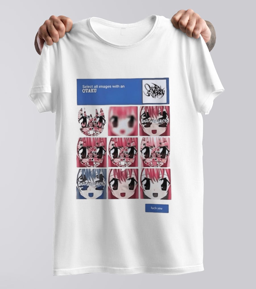 Select All Images With An Otaku Anime Aesthetic CAPTCHA Meme T-Shirt