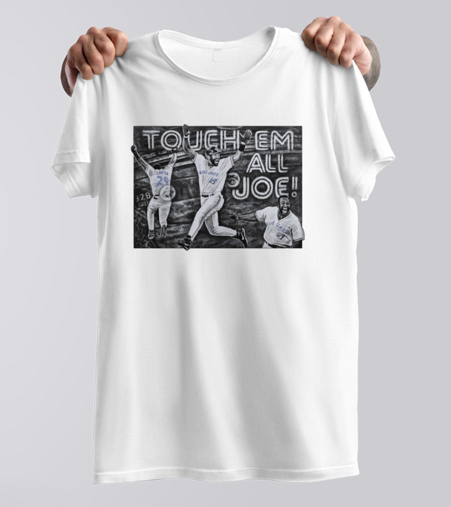 Toronto Blue Jays Joe Carter Touch Em All 29 Baseball 328 Ft T-Shirt