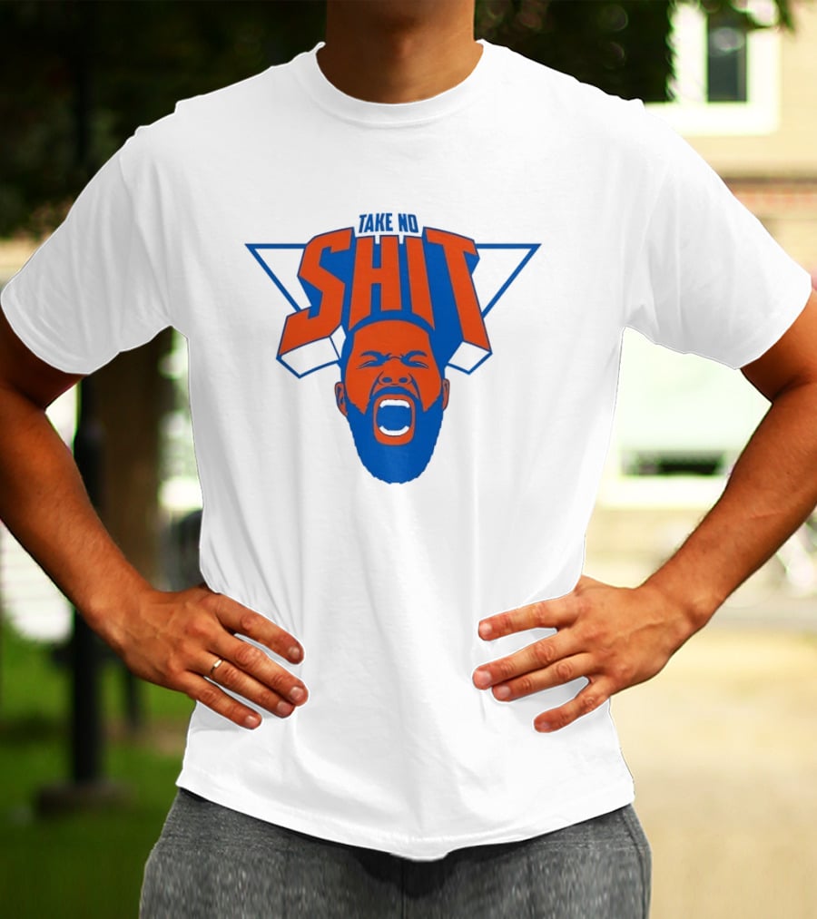 Karl Anthony Towns New York Knicks Take No Shit Knicks T-Shirt