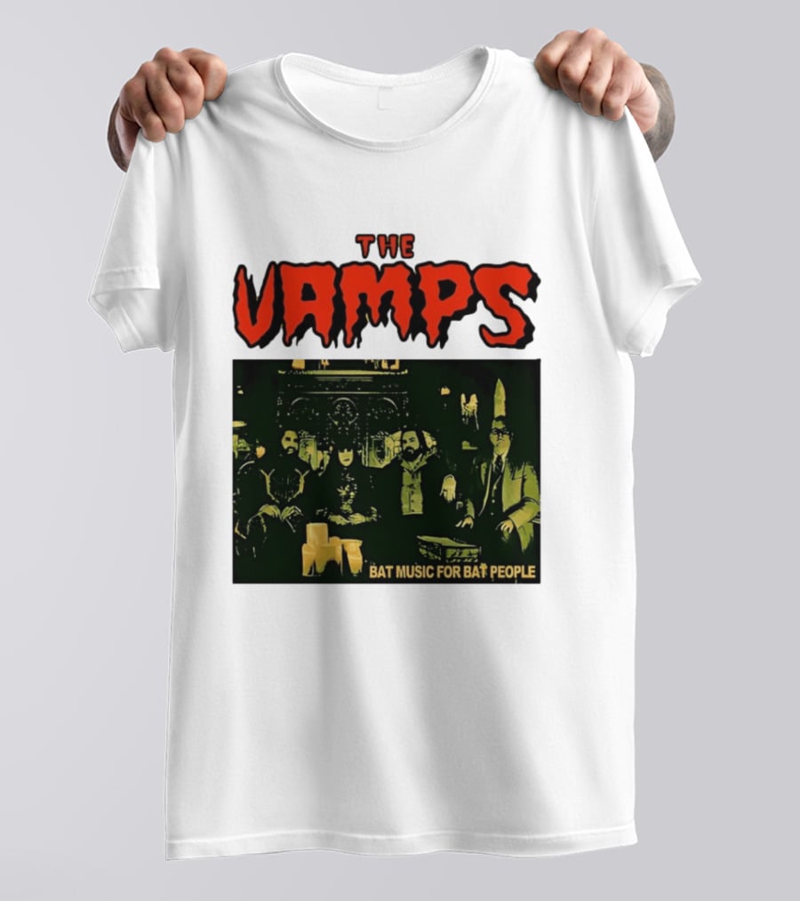 The Vamps What We Do In The Shadows Bat Music For Bat People Candles Group Image T-Shirt