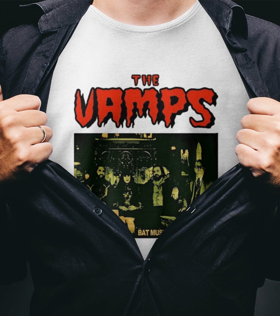 The Vamps What We Do In The Shadows Bat Music For Bat People Candles Group Image T-Shirt