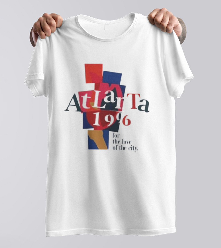 Atlanta 1996 For The Love Of The City Colorful Geometric Shapes T-Shirt