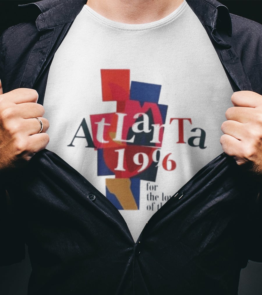 Atlanta 1996 For The Love Of The City Colorful Geometric Shapes T-Shirt