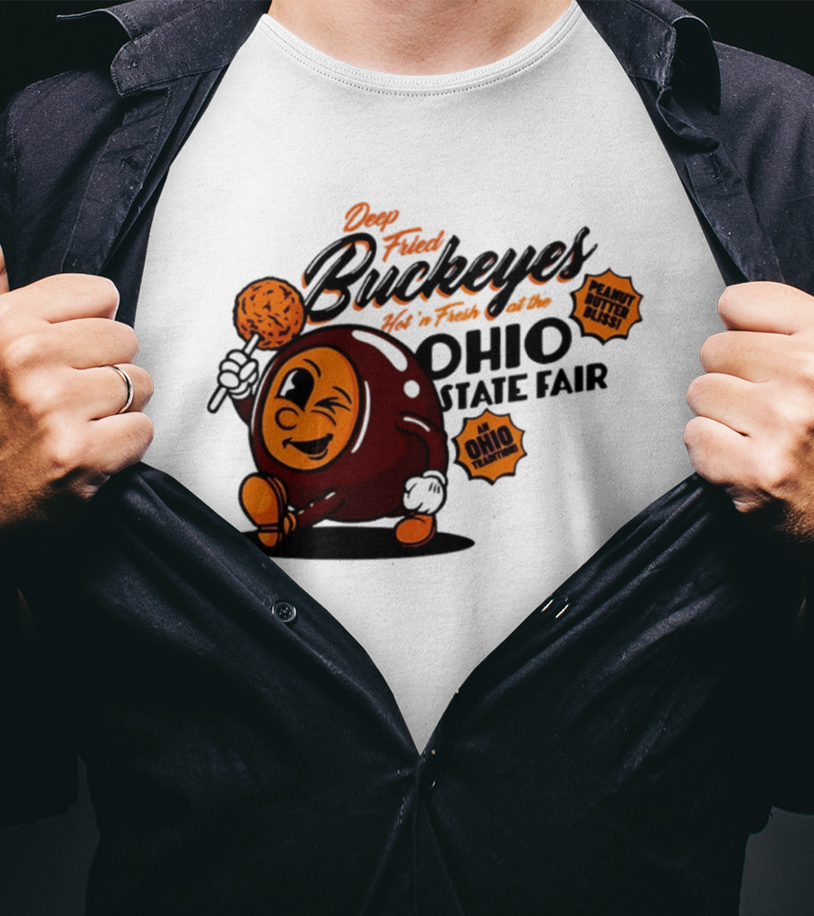 Ohio State Fair Deep Fried Buckeyes Hot'n Fresh Peanut Butter Bliss T-Shirt