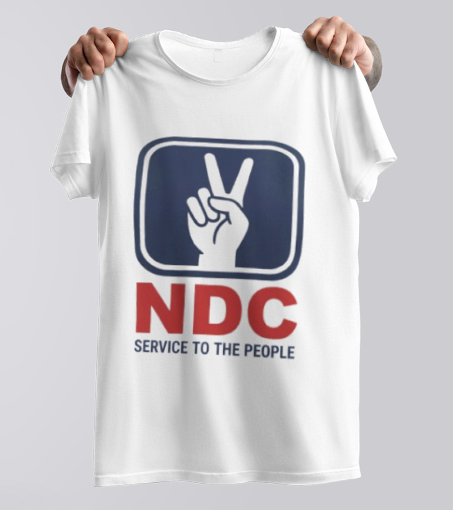 NDC Service To The People Peace Hand T-Shirt