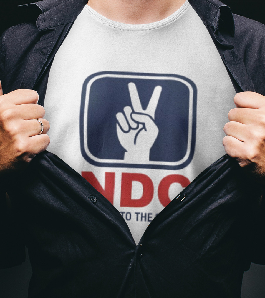 NDC Service To The People Peace Hand T-Shirt