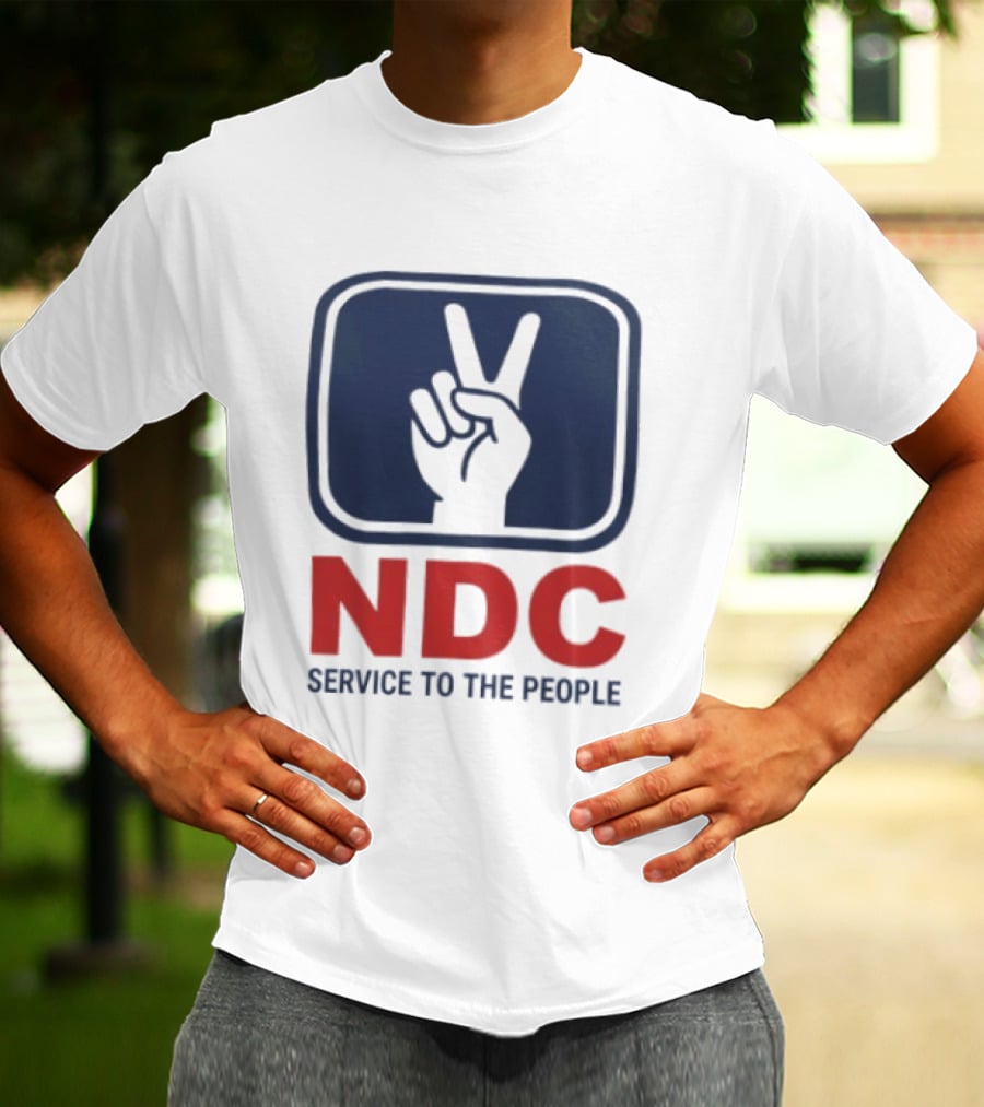 NDC Service To The People Peace Hand T-Shirt